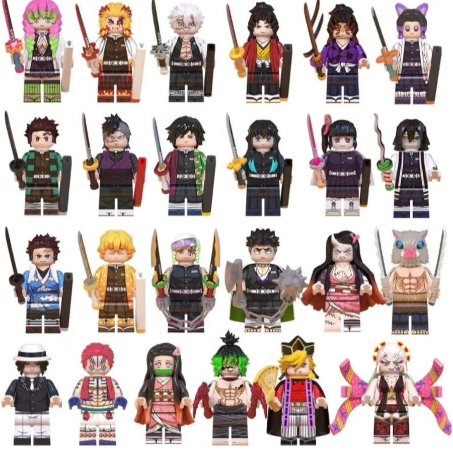 24体セット》鬼滅の刃 ミニフィギュア ブロック レゴ互換 : 第一店舗24