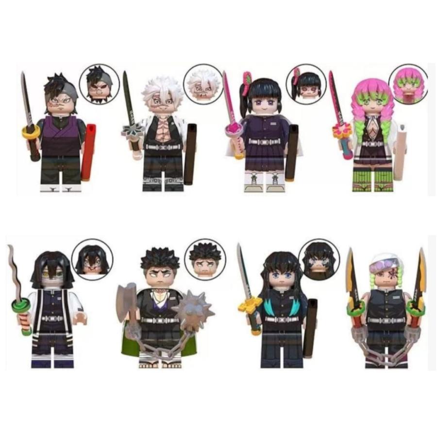24体セット》鬼滅の刃 ミニフィギュア ブロック レゴ互換 : 第一店舗24