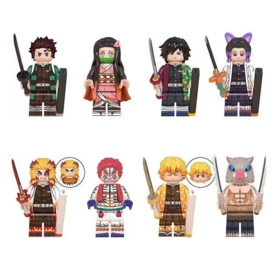 24体セット》鬼滅の刃 ミニフィギュア ブロック レゴ互換 : 第一店舗24