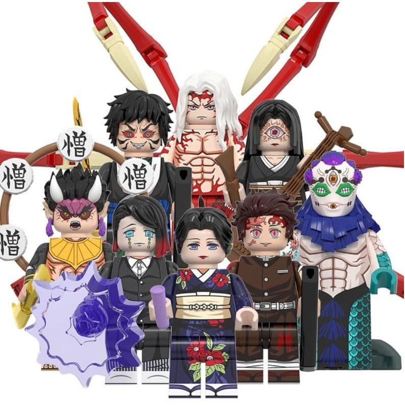 8体セット》鬼滅の刃 ミニフィギュア ブロック レゴ互換（WM6163