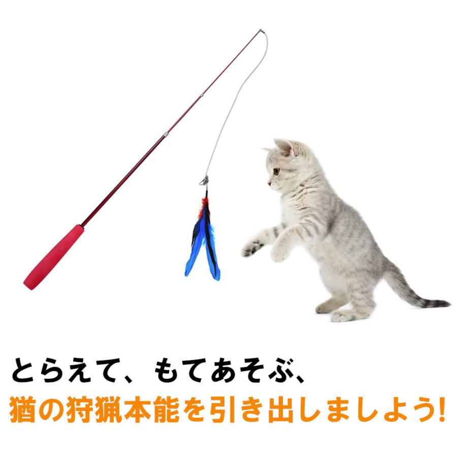 猫じゃらし おもちゃ 猫用おもちゃ 釣り竿 猫用品 ペットグッズ 羽根 9点セット フェザー 鈴付き 伸びる 運動不足解消 猫遊び ペット用品 D916 Cw Ym Firststepjp 通販 Yahoo ショッピング