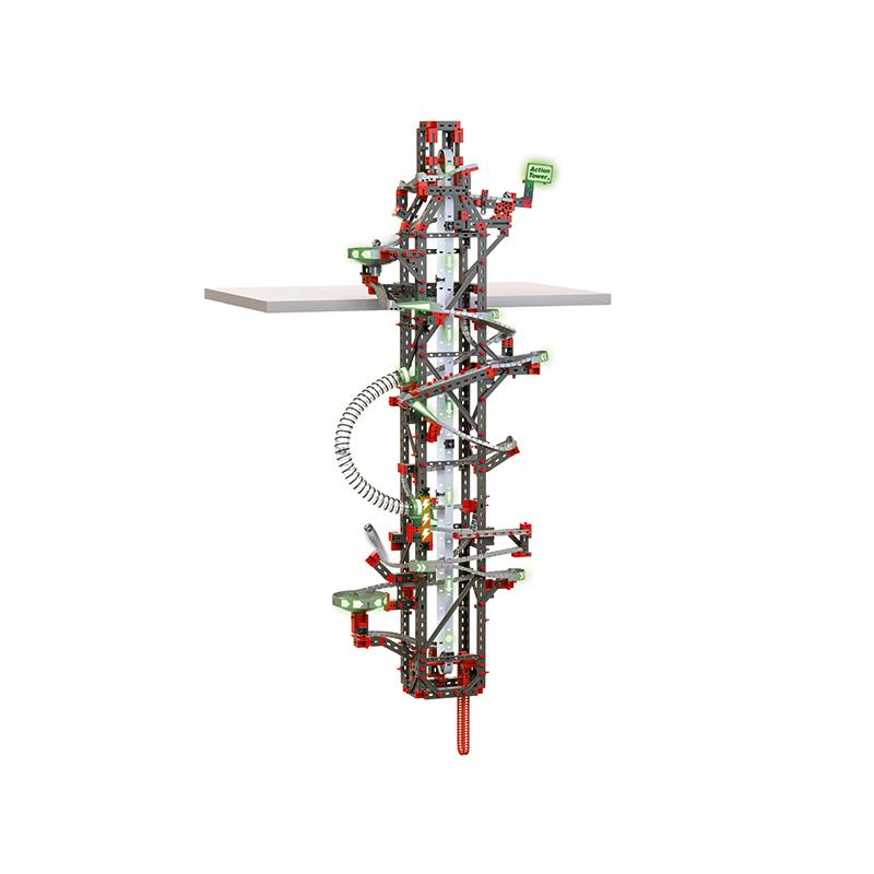 Hanging Action Towerハンギング・タワー 暗い部屋で光るグローステッカー 部品数780 8歳から マーブルラン fischertechnik フィッシャーテクニック 554460 | LEGO | 03