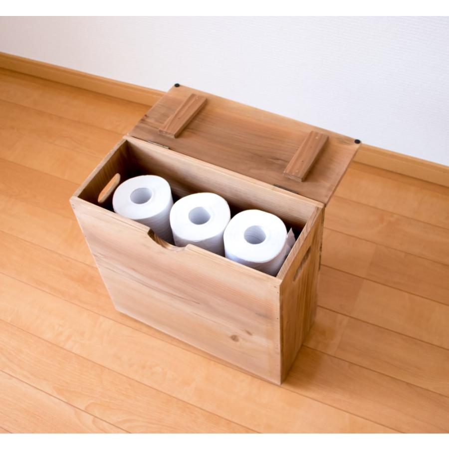 ウッド ウッドボックス 木製 無塗装×オレンジ☆ 2Lペットボトル収納可能箱 ペットボトル収納箱 2リットル 蓋無し 6本収納 受注生産 収納 キッチン