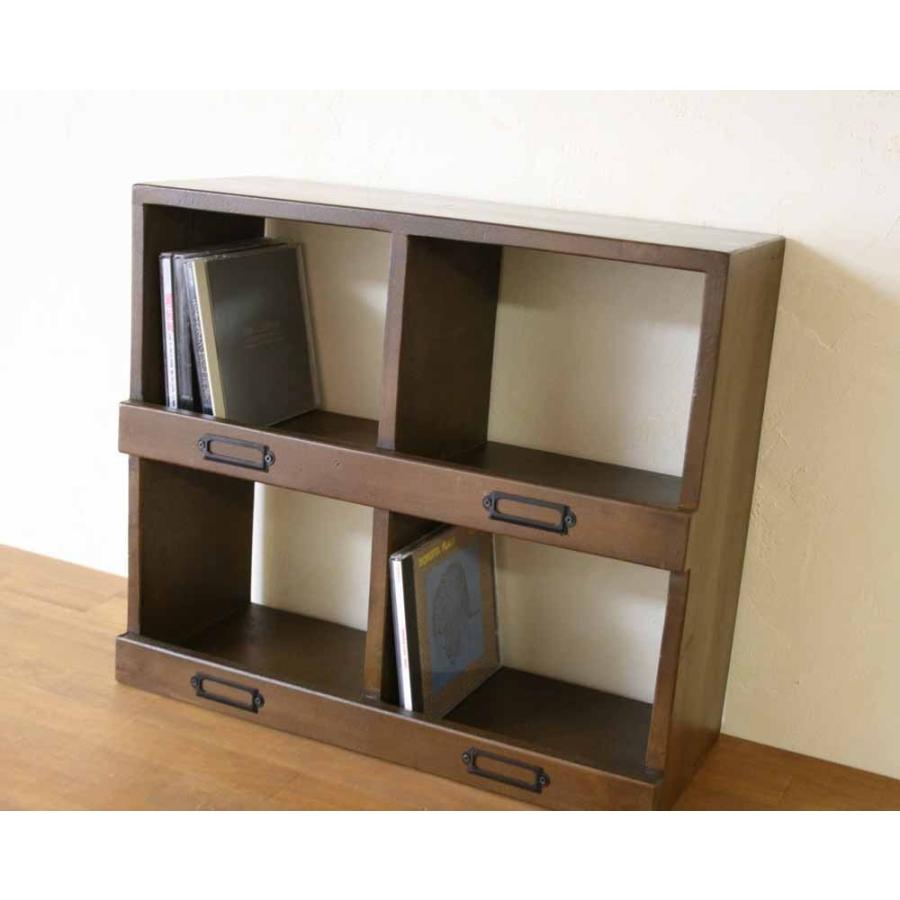 アンティーク CDラック 棚 ウッドブロスWood Bros オールドチャームOld Charm CDストレージ