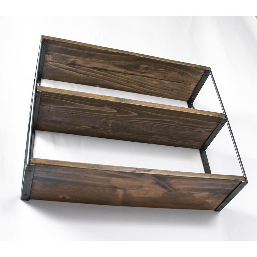 ウォールシェルフ 3段 ウォールラック 壁掛けラック CDラック CD