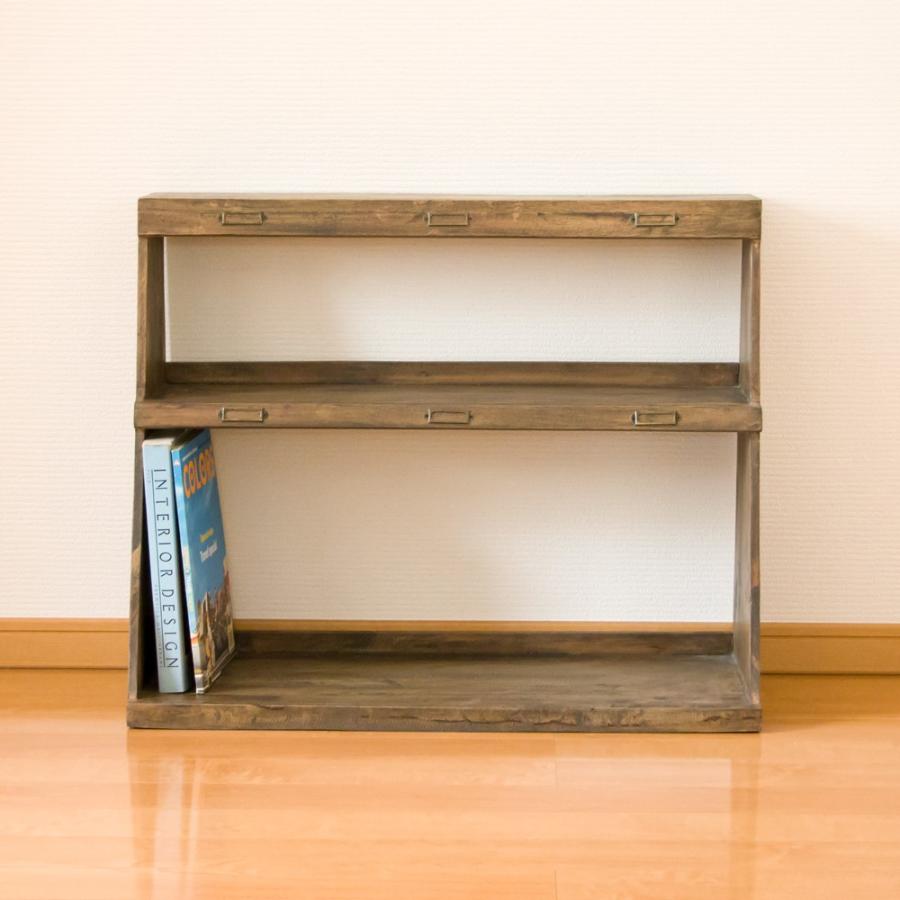 アンティーク パタパタ 扉 棚 飾り棚 無垢材 無塗装 レトロ シャビー