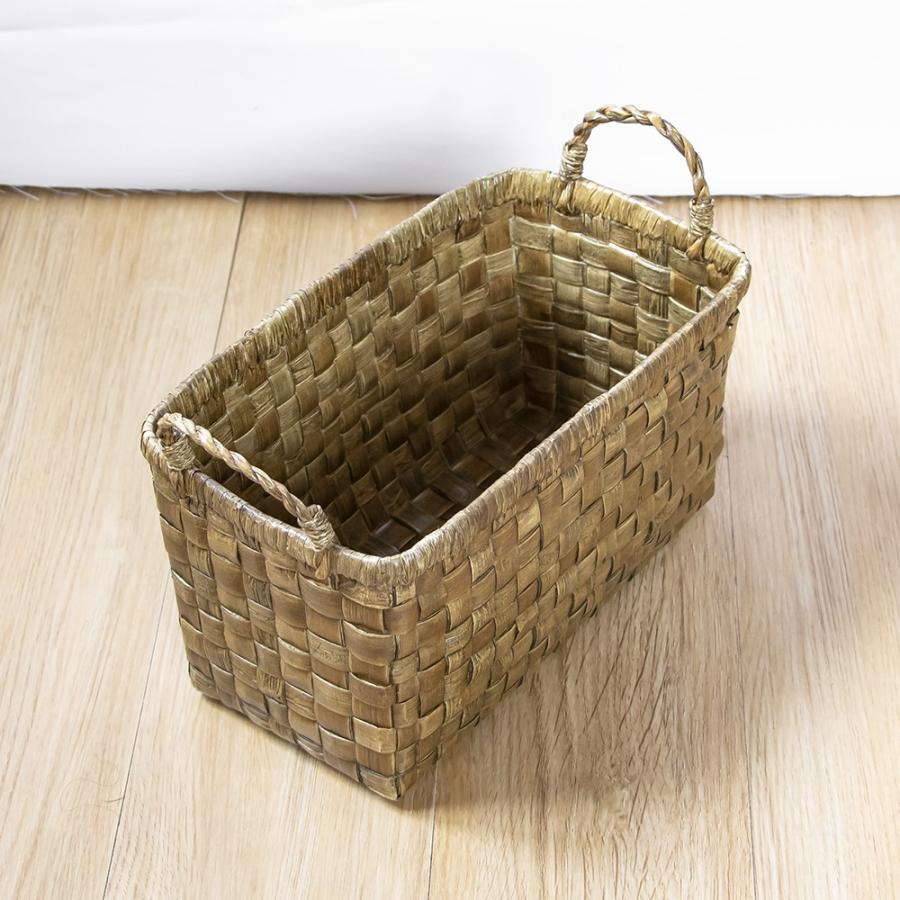 レクタングルバスケット L バスケット かご カゴ 収納 パンダン