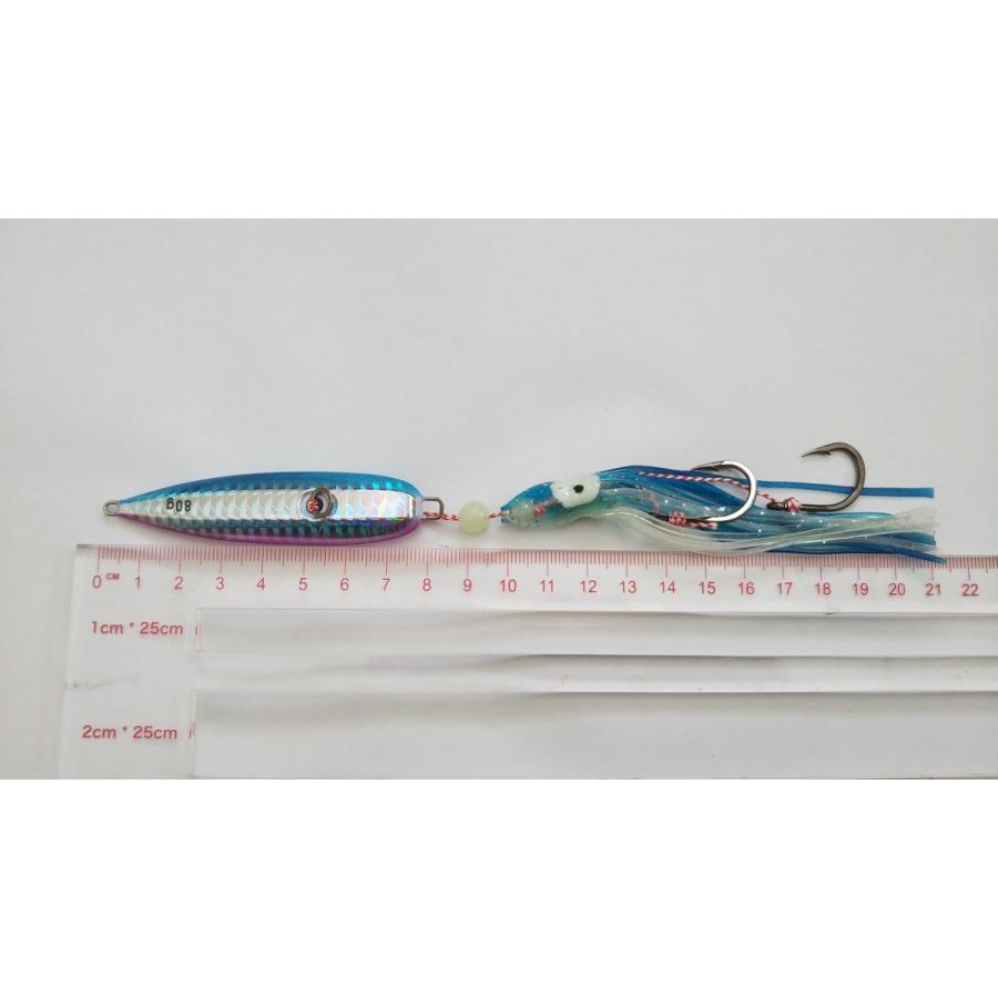 人気ブランドを インチク 80g 5色セット ジグ オモリ部分8cm タコベイト約12cm 青物 真鯛 マダイ 根魚 ロックフィッシュ ヒラメ カブラ タイラバ 鯛ラバ 最も優遇 Www Aqtsolutions Com