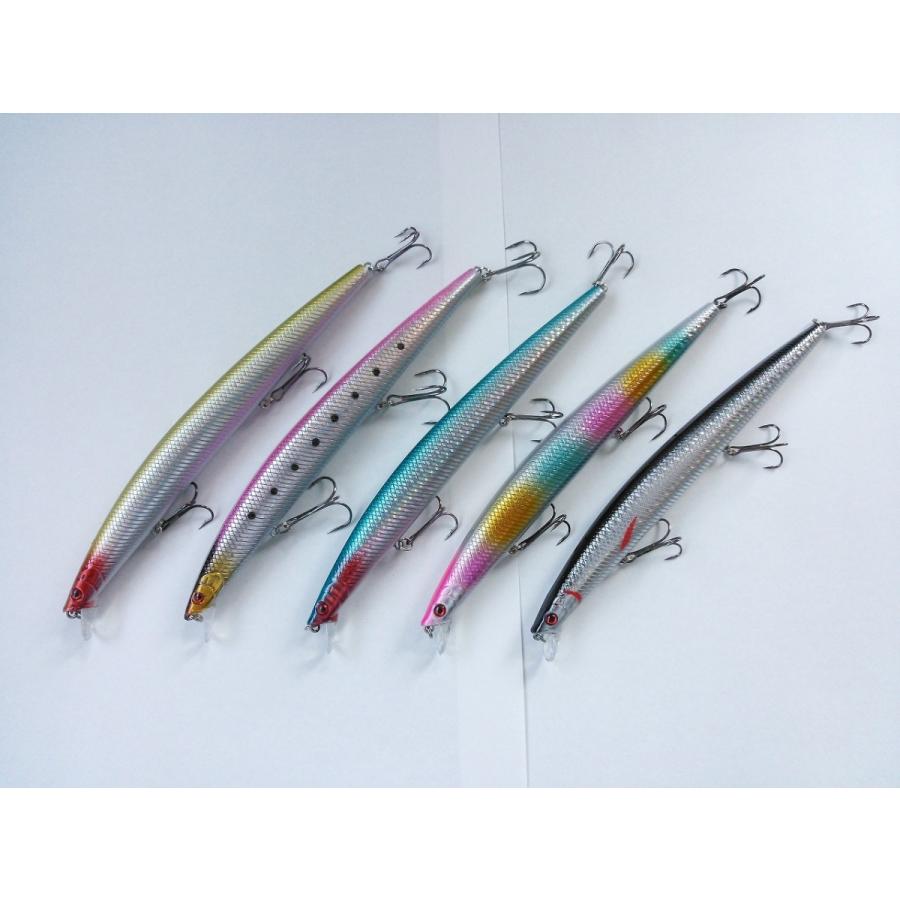 ロング フローティング ミノー 18cm 26g 5色 セット シーバス ヒラメ マゴチ タチウオ 青物 ワラサ ブリ Typea 120 雪見堂yahoo 店 通販 Yahoo ショッピング