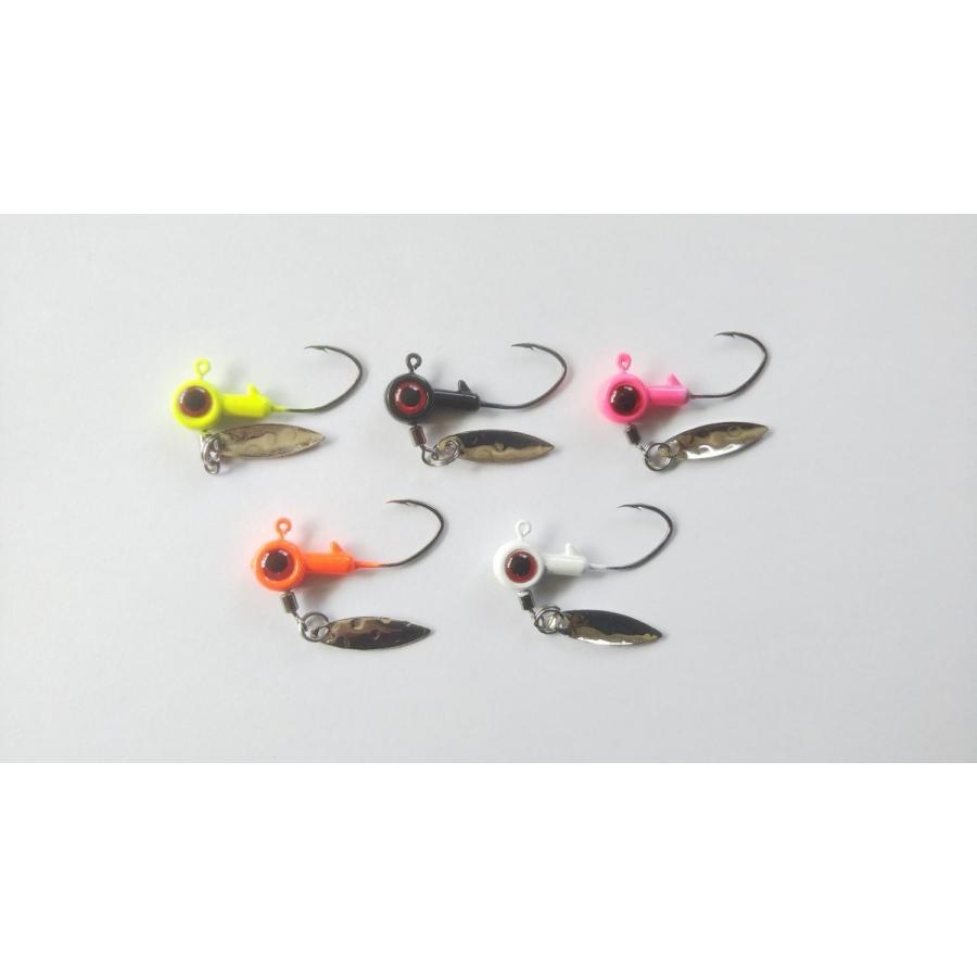 ジグヘッド ブレード付き 1 75g 1 16oz 5色セット 新品 メバル シーバス 根魚 ロックフィッシュ メッキ スピンテールジグ 175bladejighead2 雪見堂yahoo 店 通販 Yahoo ショッピング