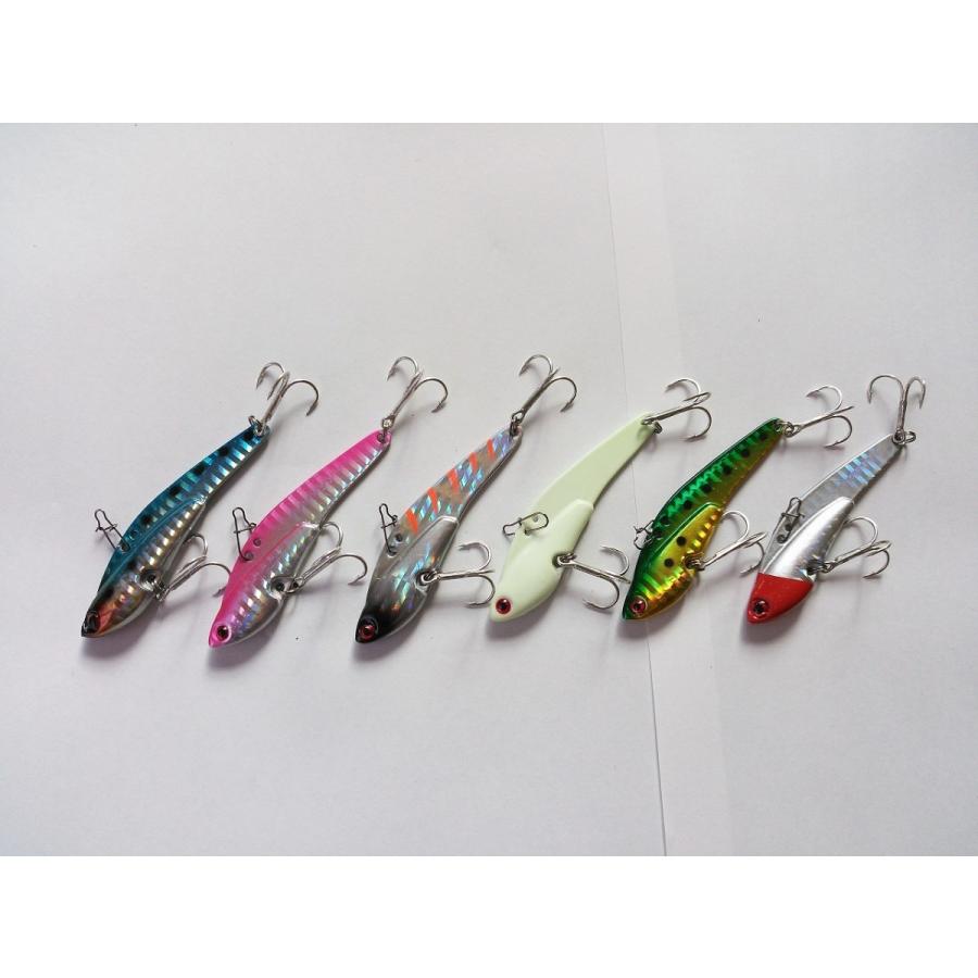 鉄板 バイブレーション 6色 セット 7cm 22g メタル バイブ パイロットルアー サーチベイト シーバス 青物 フラットフィッシュ 根魚 ジグ 3 雪見堂yahoo 店 通販 Yahoo ショッピング