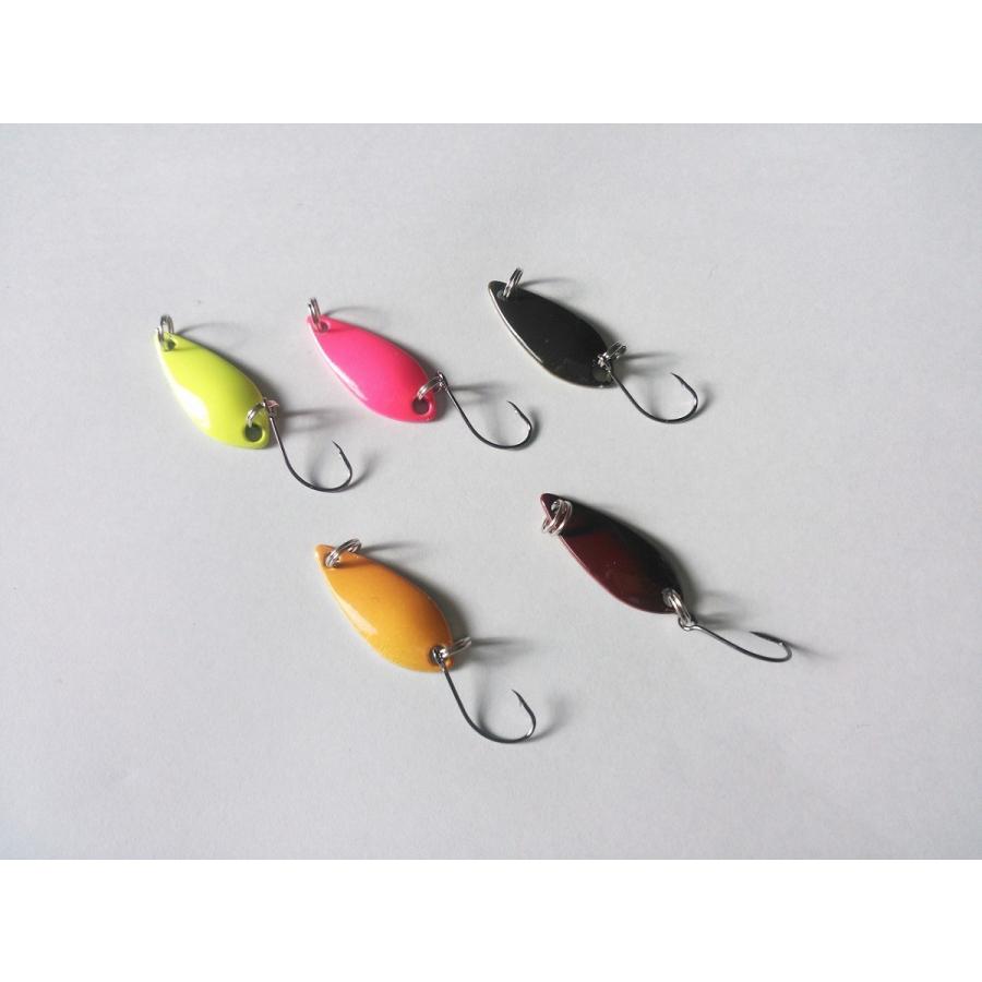 スプーン 2 5g 5色 セット キラキラ フラッシング 管理釣り場 エリア トラウト ニジマス バス釣り イワナ ヤマメ 渓流 川 ソルト ライトゲーム 最大69 オフ