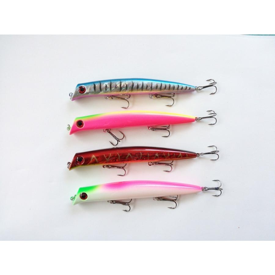 リップレス ミノー フローティング ポッパー トップウォーター 17g 12 5cm 4色 セット シーバス スズキ シイラ 青物 ペンシル ベイト L107 5066 雪見堂yahoo 店 通販 Yahoo ショッピング