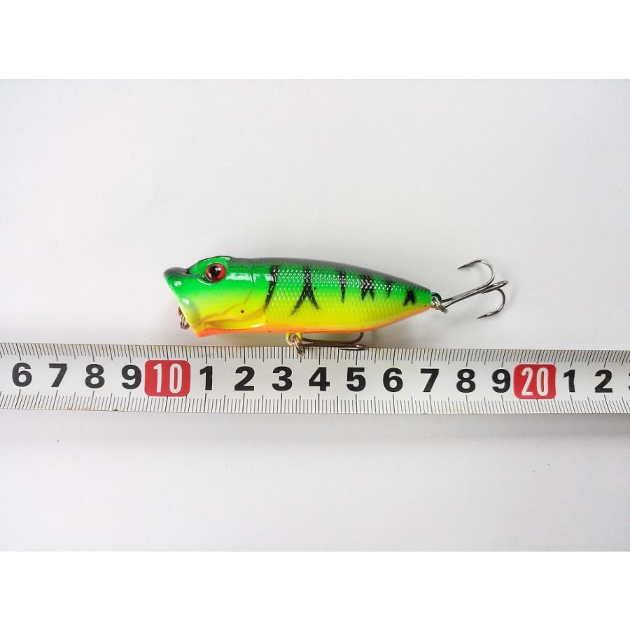 限定販売 イナダ セット ポッパー 川 ライギョ カップ音で誘う 5色 海のライトゲーム ブラックバス ナマズ 7cm 湖 12g 管理釣り場 ルアー フライ