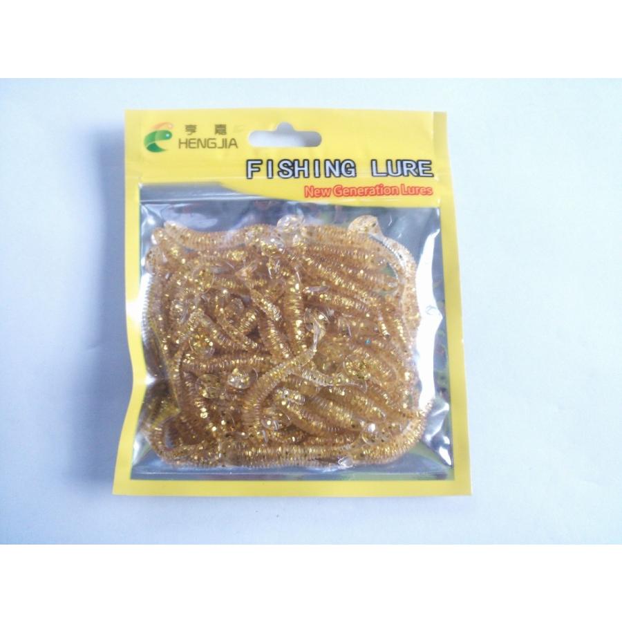 メバリング 根魚に最適 シャッドテール ワーム クリアゴールド 小型 約4 5cm 50本 セット メバル ブラックバス バス釣り ロックフィッシュ 5904 雪見堂yahoo 店 通販 Yahoo ショッピング