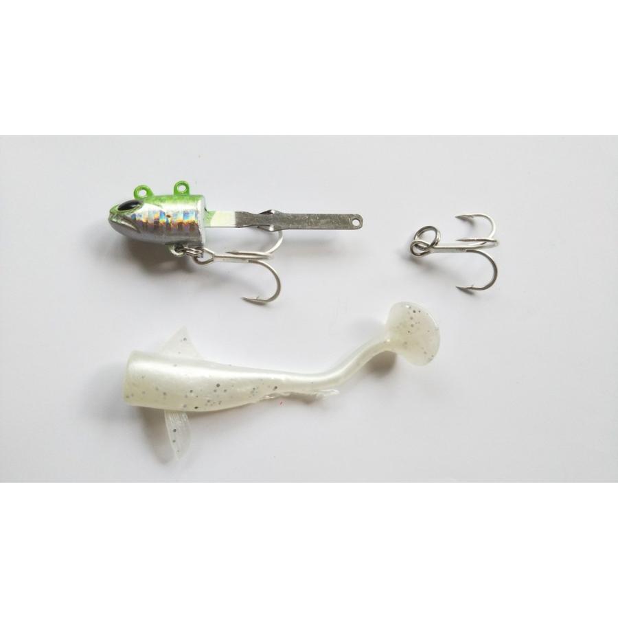 約40g ジグヘッド ワーム 5色セット 魚型ヘッド 市販のワームを着脱可能 やわらか素材 ヒラメ マゴチ シーバス タチウオ 根魚 ロックフィッシュ 9197 雪見堂yahoo 店 通販 Yahoo ショッピング