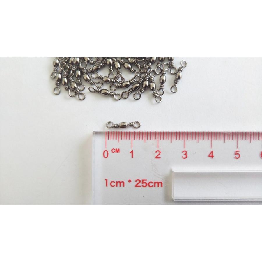 ローリングサルカン 12 極小 小物釣り 13mm スイベル 100個セット 仕掛け作りに ステンレス ヨリモドシ シルバー L1007 L1007 2 雪見堂yahoo 店 通販 Yahoo ショッピング