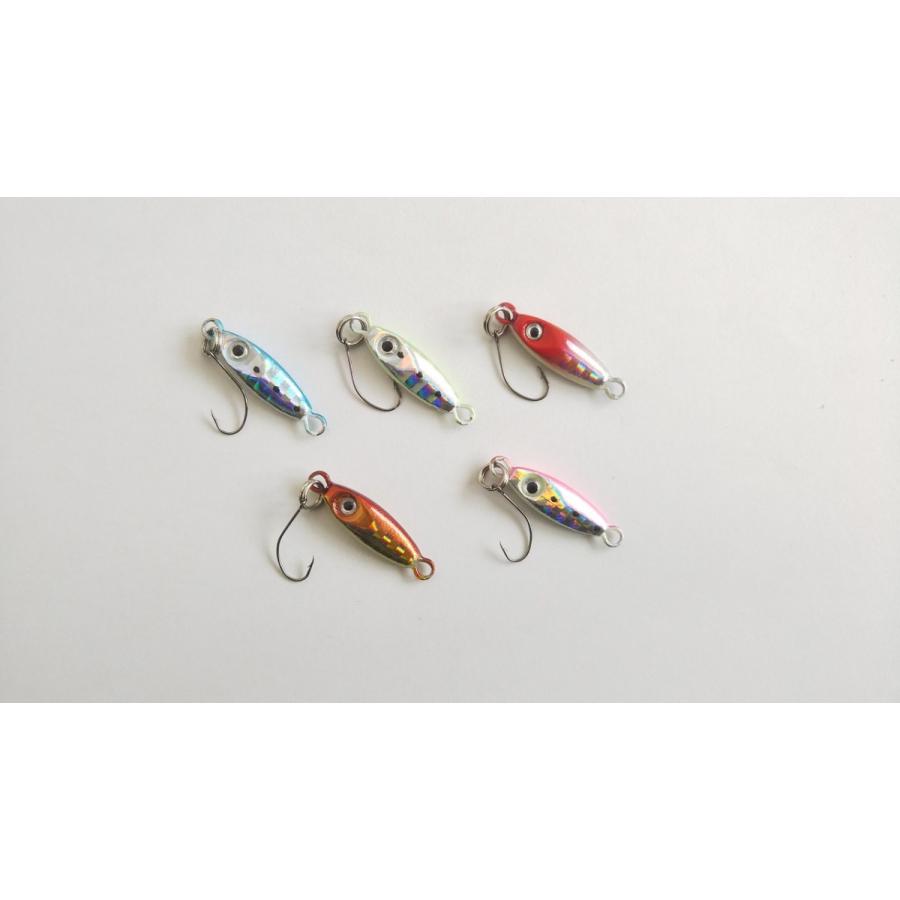 マイクロジグ メタルジグ 3g 5色セット 遠投 メバリング アジング シングルフック 堤防の小物釣りに カサゴ シーバス L417 L417 雪見堂yahoo 店 通販 Yahoo ショッピング