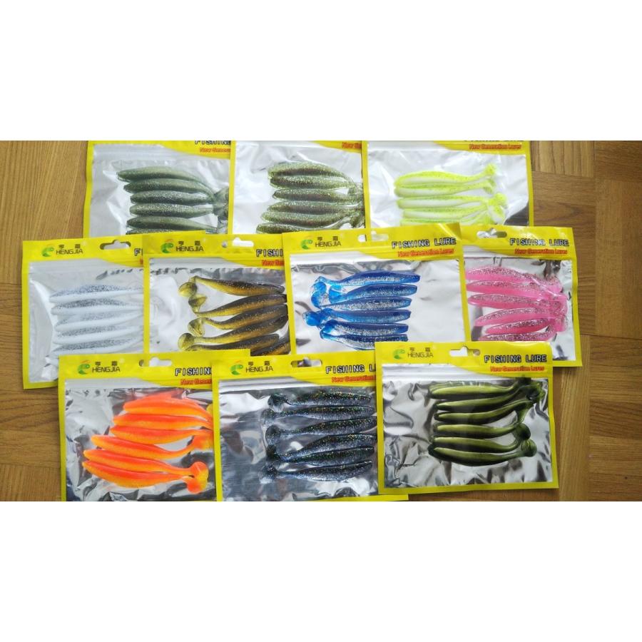 最大55 Offクーポン やわらか素材 シャッドテール ワーム 9cm 4 2g 60本セット 10色 根魚 ロックフィッシュ ブラックバス ヒラメ マゴチ L645 Aynaelda Com