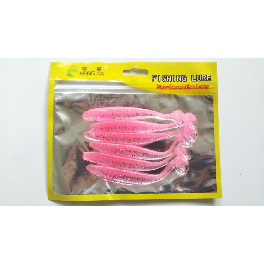 やわらか素材 シャッドテール ワーム ピンク 桃色 9cm 4 2g 6本セット 根魚 ロックフィッシュ ブラックバス ヒラメ マゴチ Yawaraka9cmpink 雪見堂yahoo 店 通販 Yahoo ショッピング