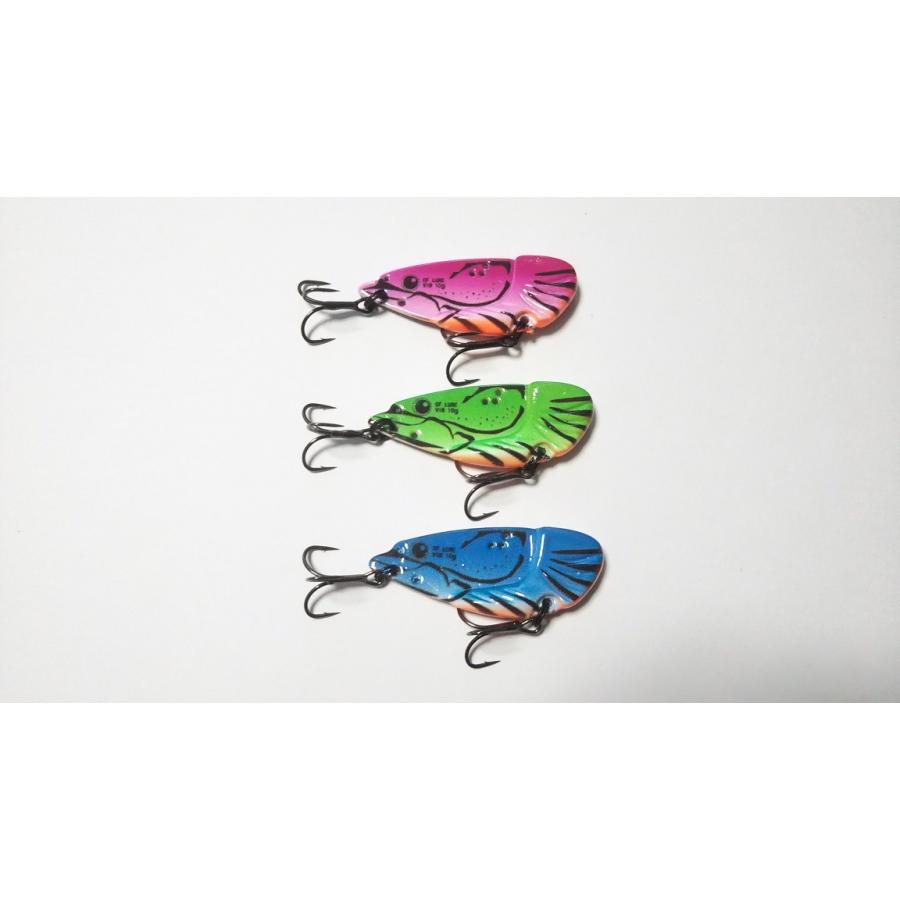 雪見堂yahoo 店ザリガニ タイプ バス釣り ピンク 10g ブルー ブラックバス グリーン メタルバイブレーション