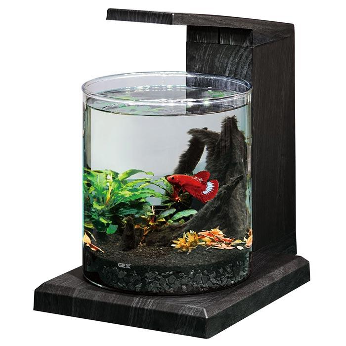GEX グラスアクア PERCO C-Charcoal Black 黒 ペルコ グラスアクア PERCO C-Charcoal Black オールインワン水槽ペルコ