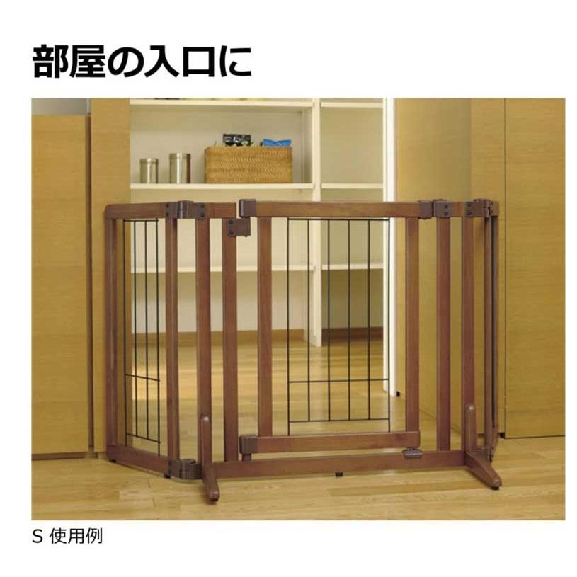 リッチェル（Richell） 木製おくだけ ドア付ゲート M : 熱帯魚通販の