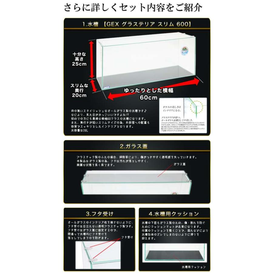 アクアリウム 用品)スーパーSET 13点 60cm 水槽セット : 熱帯魚通販の