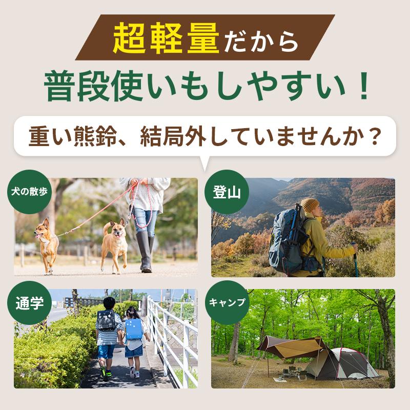 熊鈴 消音機能付き 超軽量43g ホイッスル付き 【ベルクロで杖に巻き付けられる】 コロンベル 1個または2個で選べる個数 |  | 14