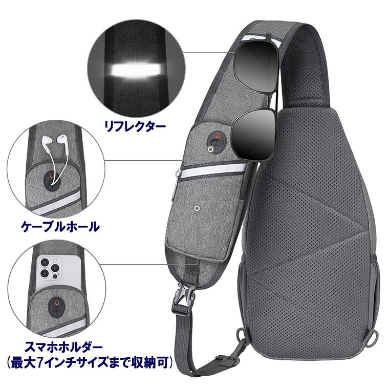 スリングバッグ ボディバッグ 斜め掛けバッグ ワンショルダーバッグ