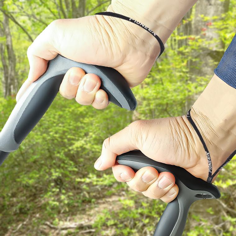 トレッキングポール カーボン製 軽量 1本のみ 登山 ストック スティック Tグリップ 杖 伸縮式 コンパクト ハイキング ウォーキング エルゴノミック |  | 09