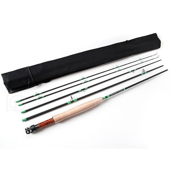 フライロッド #3 Fly Rod スペアティップ付 ブラック 7ft 6in 4ピース