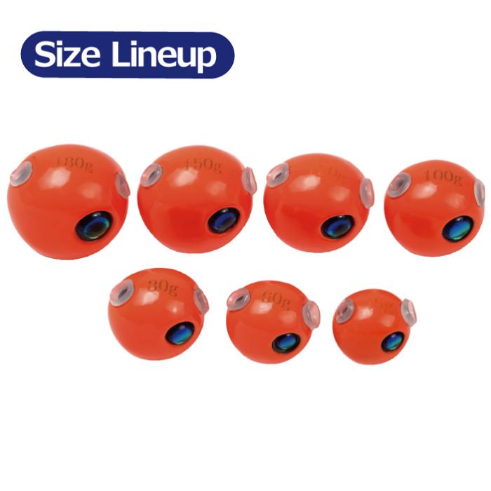 鯛ラバ タングステン ヘッド 80g 2個セット ソリッドカラー ワインレッド 彩 シンカー 世界的に有名な Irodori オモリ タイラバ オレンジ