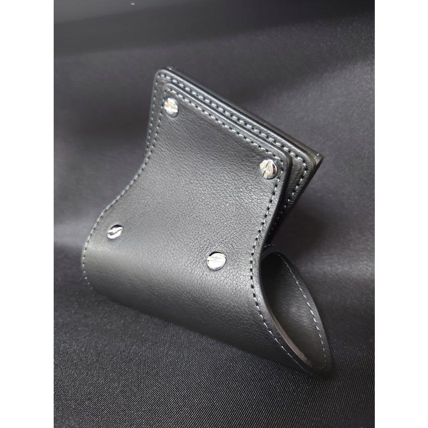 レザークラフト タモホルスター 黒×グレー 右差し : なつめ釣具 - 通販