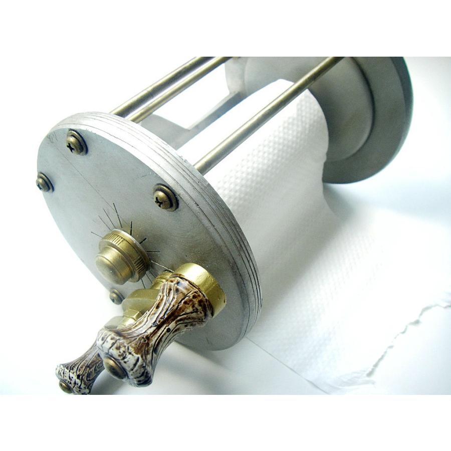 リバースエッジ アンティーク リール トイレットペーパー ホルダー Antique Fishing Reel TP Holder 474