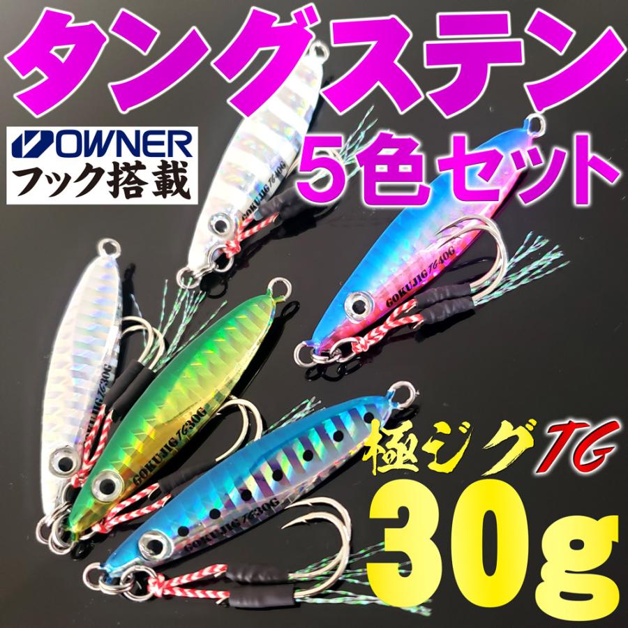 極ジグ　30g 40g TG 5色セット 極ジグ 30g 40g TG 5色セット 楽天市場】極ジグtgの通販