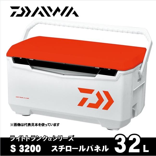 ダイワ クーラーボックス 32L ライトトランクα S3200 レッド 【スチロール】｜fishing-sagamiya
