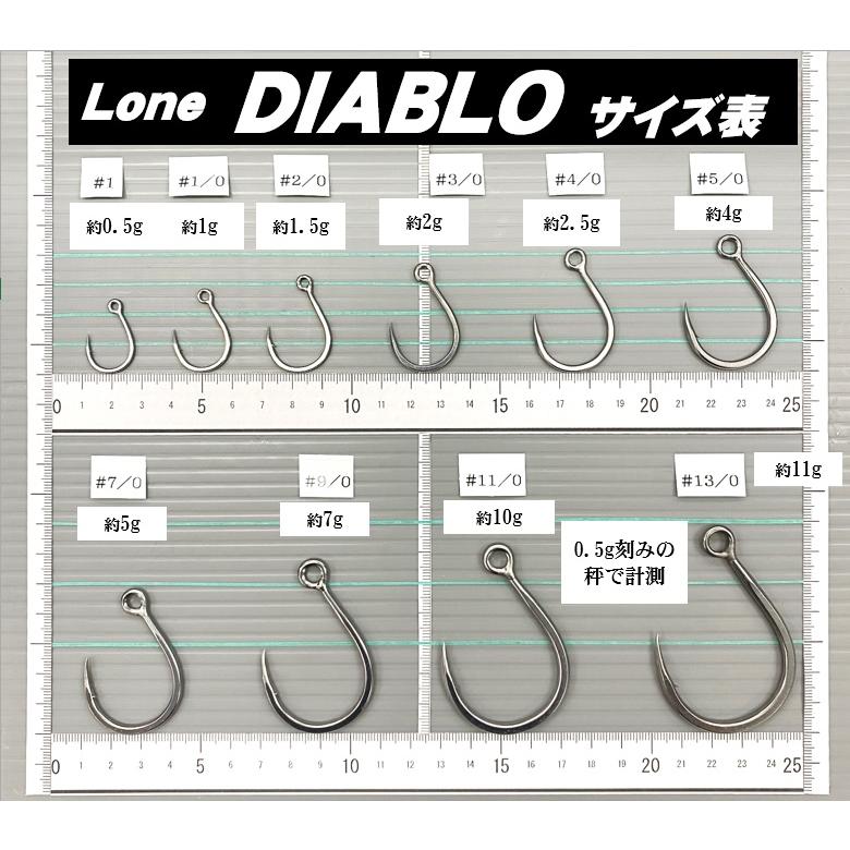 BKK LoneDIABLO(ローンディアブロ)#7/0 4本入り シングル BKK LoneDIABLO(ローンディアブロ)#7/0 4本入り シングル