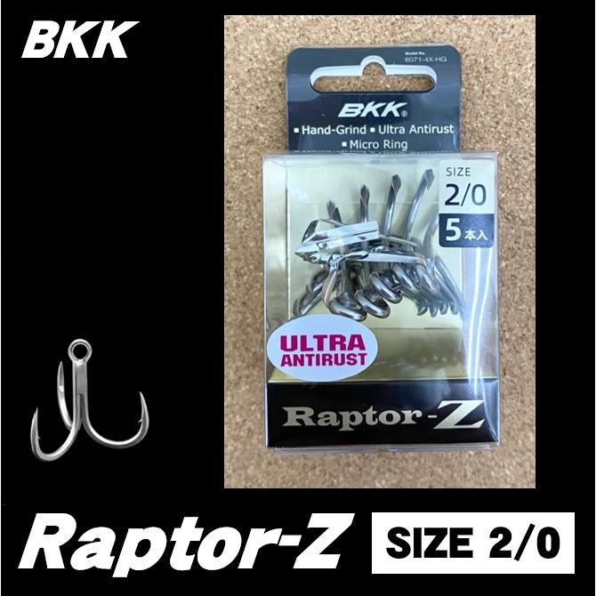 BKK Raptor-Z（ラプターZ）#2/0 5本入り トリプルフック