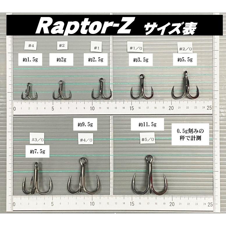 BKK Raptor-Z（ラプターZ）#2/0 5本入り トリプルフック