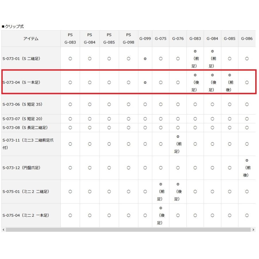DAIWA（ダイワ） GINKAKU S一本足(クリップ式) S-073-04 【ギンカク