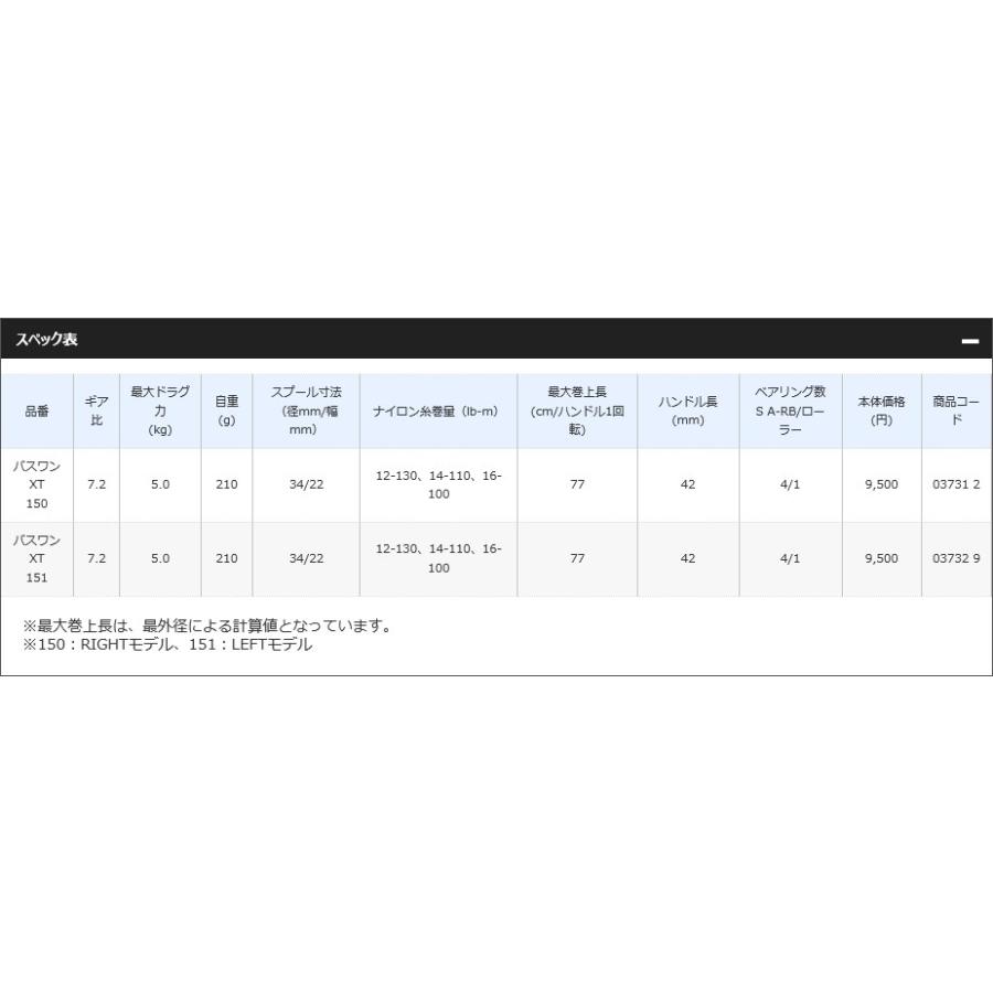 シマノ（SHIMANO） バスワンXT RIGHT 右ハンドル : フィッシング相模屋