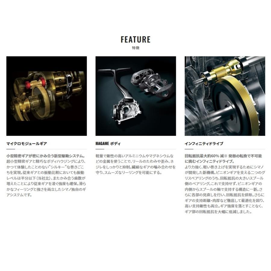 シマノ（SHIMANO） 21カルカッタコンクエスト 100HG（右ハンドル