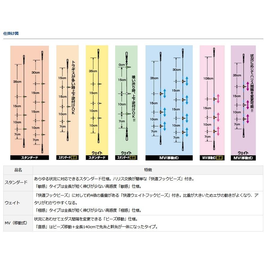 DAIWA（ダイワ） 快適カワハギ幹糸仕掛2 （3本針）スタンダード