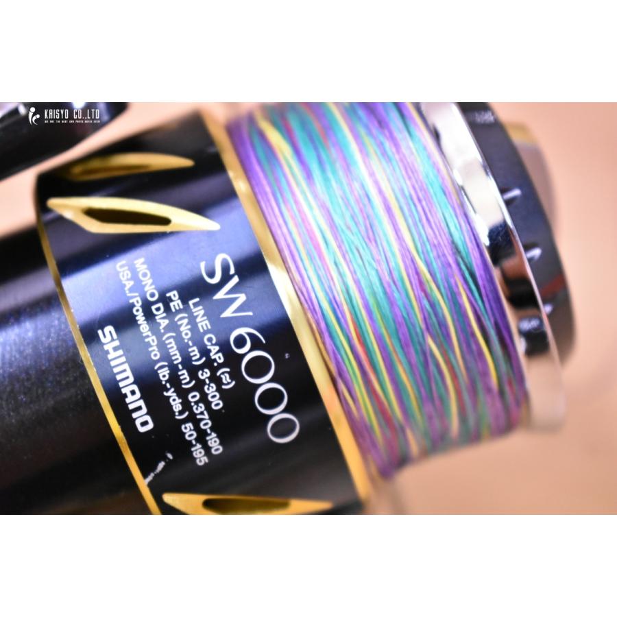 【美品】SHIMANO STELLA SW 6000XG ステラ PEライン付き シマノ ステラ SW 6000XG スピニングリール SHIMANO STELLA オフショア