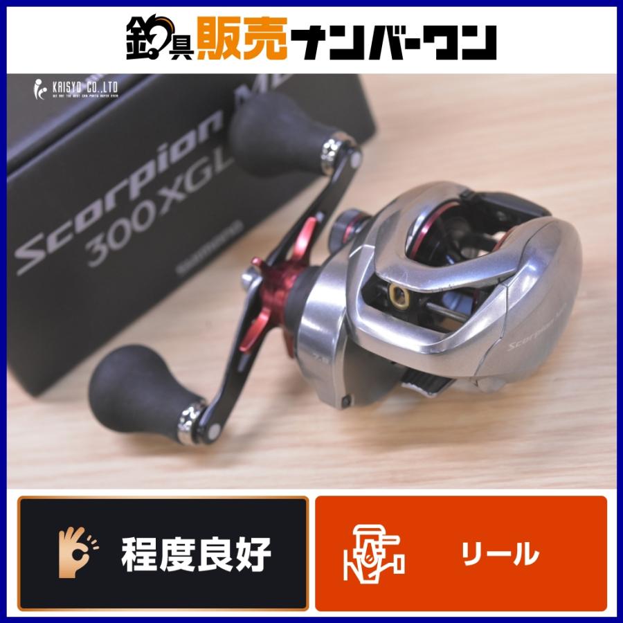 美品　シマノベイトリール 両軸リール バス スコーピオンMD 300XGLH シマノ スコーピオン MD 300XG RIGHT(右) 24年モデル ベイトリール