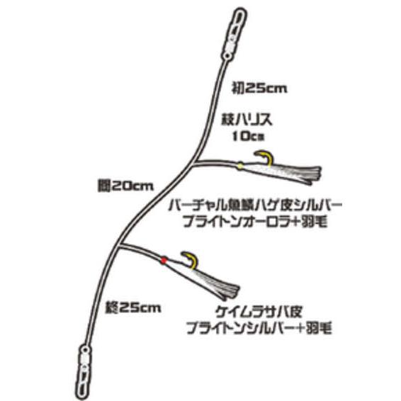 ハヤブサ(Hayabusa) SS473 ジギングサビキ モンスタースペック