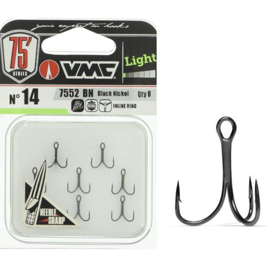 RaPaLa ラパラ トレブルフック VMC7552 FineWire #10 ブラック