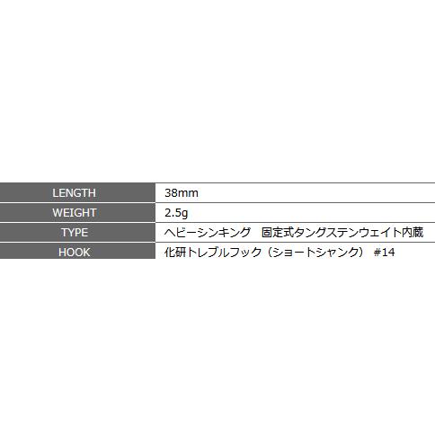 スミス SMITH D-コンパクト 38 #05.TS箔 / トラウト ルアー / メール便可 / 釣具｜fishing-tsuribitokan｜03