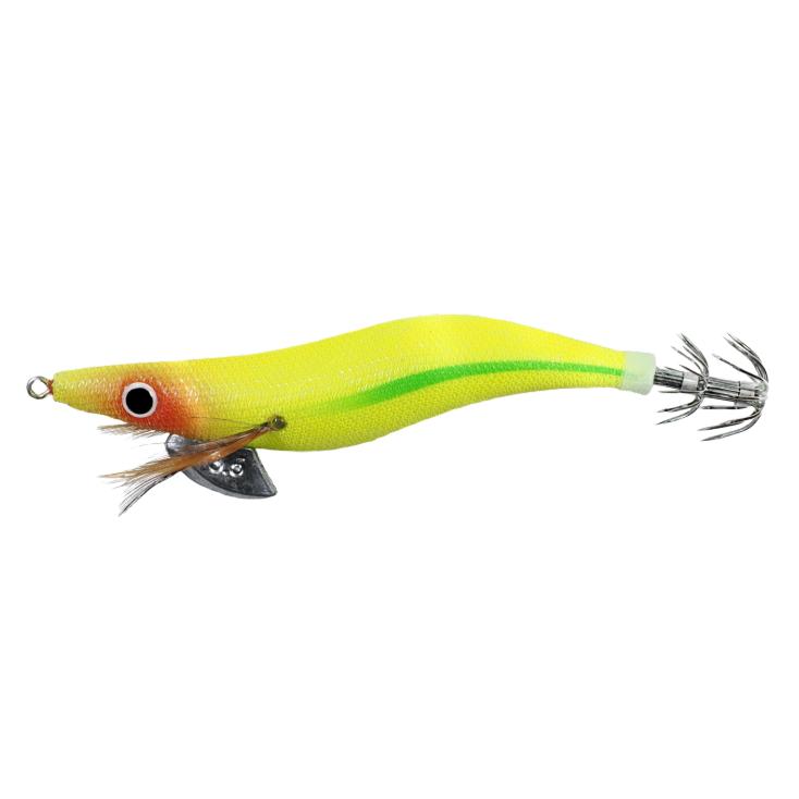 マルシン漁具 レッツエギング 3.5号 イエロー / イカ餌木 メール便可